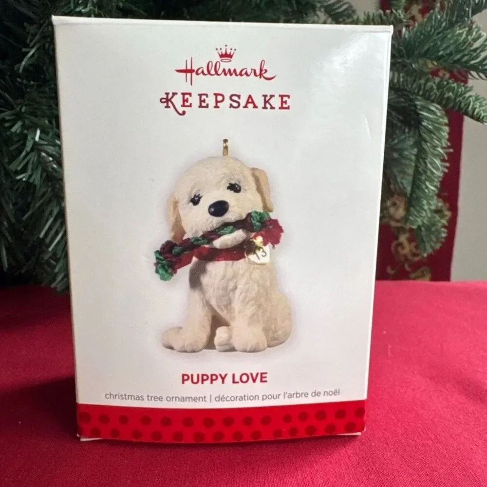 Hallmark Puppy Love 2013 #23 Labradoodle Goldendoodle Dog Ornament QX9065